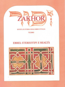 Zakhor-VI-2003-Ebrei-stereotipi-e-realta